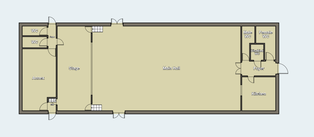 Floor plan of the Memorial Hall