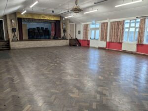 Inside view of the main hall