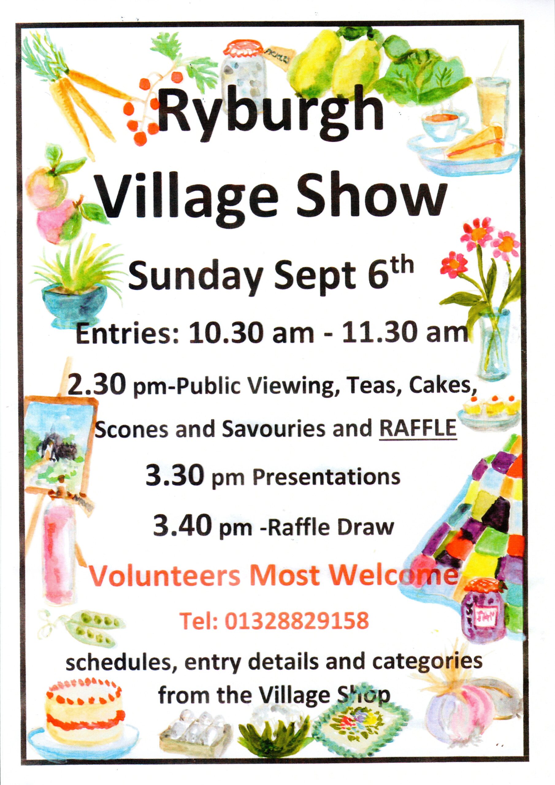 VillageShow2026 Poster for Ryburgh Village Show 2026